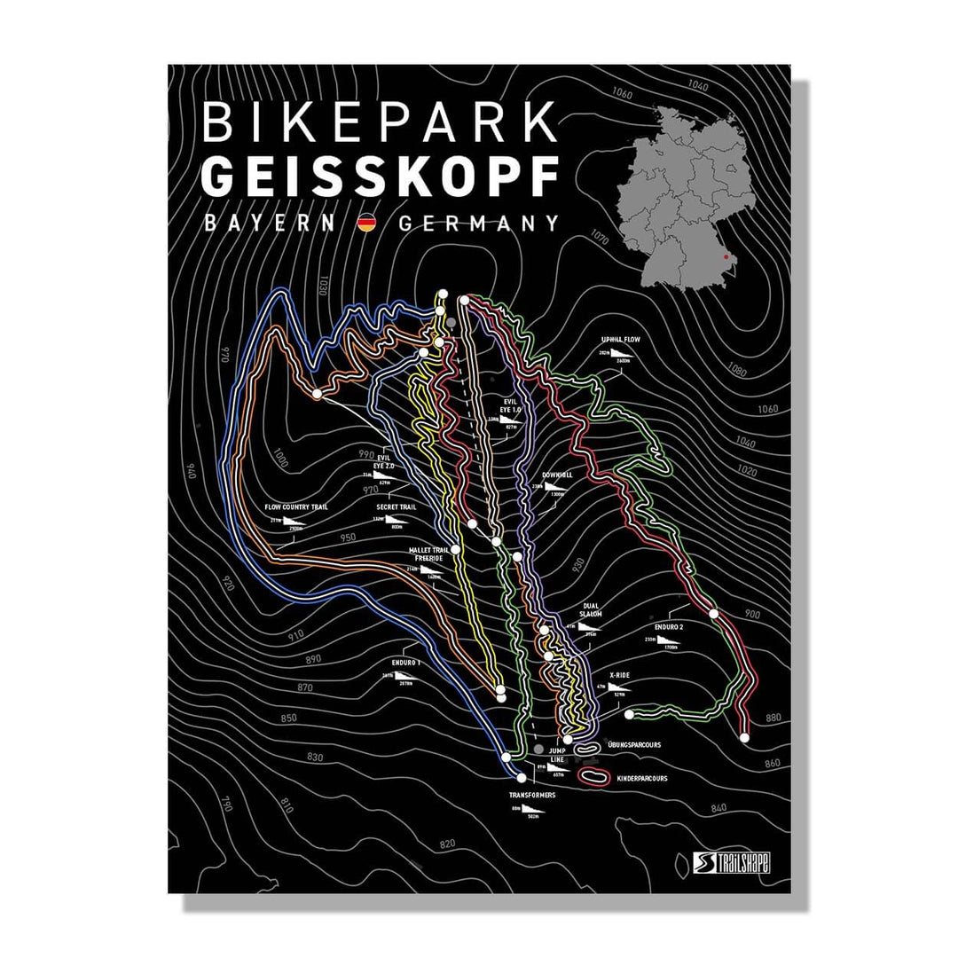 mountainbike geißkopf BikePark Geisskopf Poster - Perfekt für Mountainbike Fans