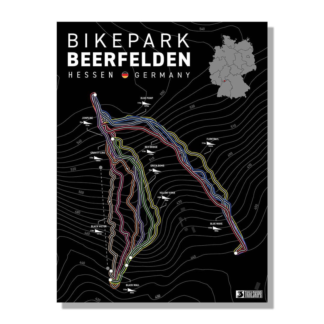 beerfelden mountainbike BikePark Beerfelden Poster - Perfekt für Mountainbike Fans