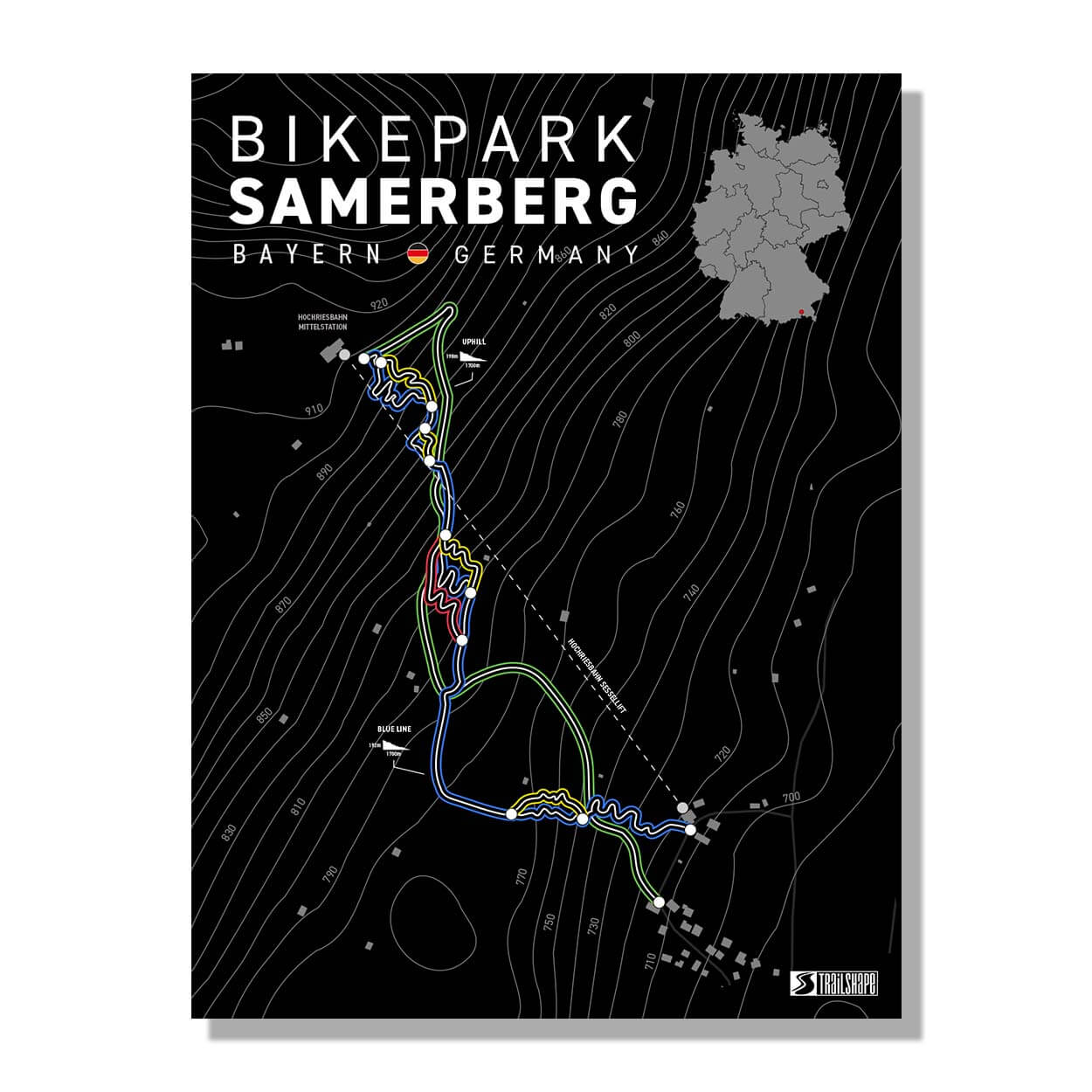 mountainbike samerberg BikePark Samerberg Poster - Perfekt für Mountainbike Fans