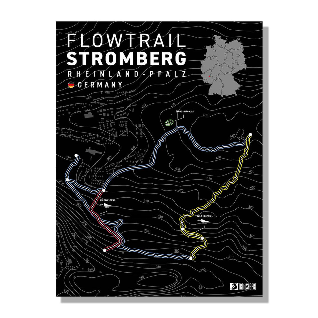 FlowTrail Stromberg Poster - Perfekt für Mountainbike Fans