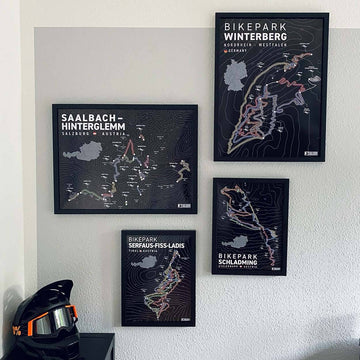 mountainbike karte saalbach hinterglemm BikePark Saalbach-Hinterglemm Poster - Perfekt für Mountainbike Fans